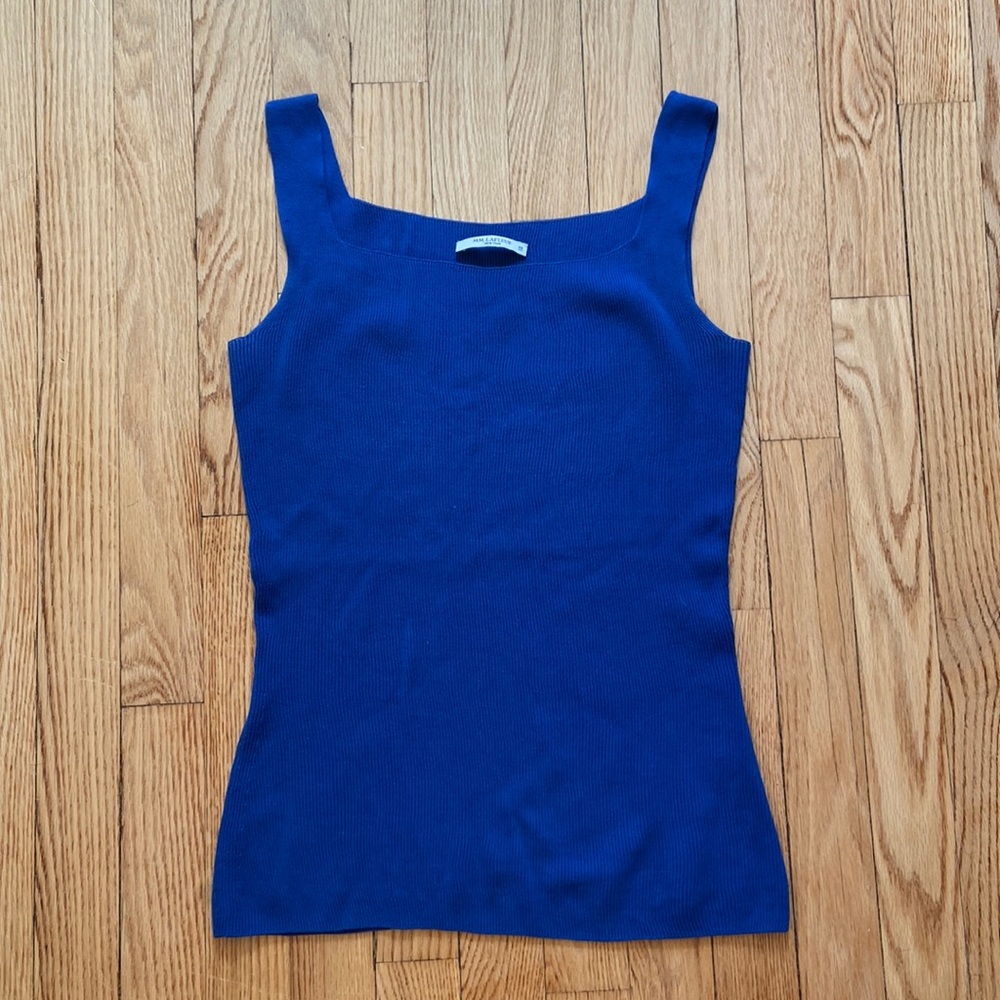 MM.LAFLEUR Ribbed Cotton Square Neck Knit Tank